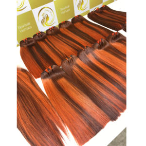 Super Double 12'' Bonestraight Remy <b>Hair</b> <b>Extensions</b> High Quality Cuticle Aligned Vietnamese Weft <b>for</b> Christmas <b>Sale</b> - Product Image 6