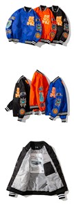 LOW MOQ Retro Vintage Hombres Carta Bordado Logo Béisbol Bomber Letterman Chaquetas Cuero personalizado Varsity Chaquetas al por mayor - Product Image 5