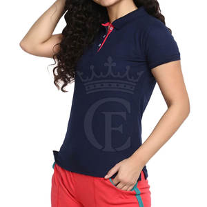 Polos de calidad superior para mujer, polos ajustados para mujer, polos transpirables de manga corta para mujer - Product Image 2