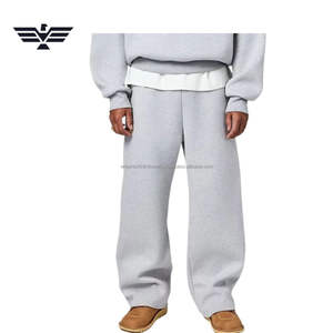 กางเกงวอร์มผู้ชายโอเวอร์ไซส์ XL ทรงหลวมเอวยางยืดกางเกงวิ่งแนวสตรีท - Product Image 4