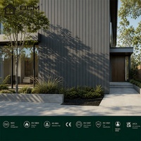 Panneaux de bardage en fibrociment à rainures en V de 9 mm, 1220x2440 mm, panneaux muraux décoratifs extérieurs, certifiés CE pour les projets de villas européennes