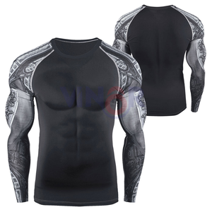 Wholesale Manufacturer Sportswear Men Rash Guard <b>Swimming</b> <b>Top</b> Rash Guard <b>Long</b> <b>Sleeve</b> Mens 2025 Compression Rash Guard OEM - Product Image 1