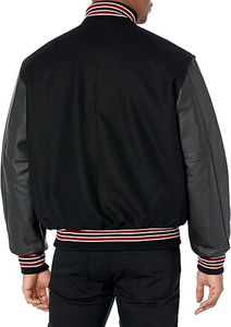 Nouvelles Vestes Universitaires 2026 à Manches en Cuir – Prix Abordable, Service OEM – Vestes Universitaires Homme Baseball Hiver 2026 - Product Image 3