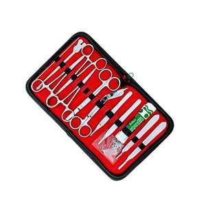 Instruments chirurgicaux du nombril 18 pièces Kit d'instruments chirurgicaux de chirurgie mineure en acier inoxydable avec étui certifié CE - Product Image 5