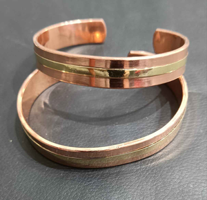 Brazaletes de Cobre Hechos a Mano, Brazaletes de Moda Bohemia, Joyería de Estilo Indio de Decor World Expo - Product Image 1