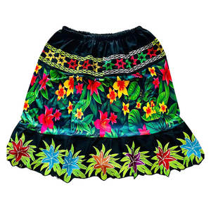 Faldas polinesias bordadas de verano, informales, las más vendidas, faldas polinesias micronesianas bordadas - Product Image 2