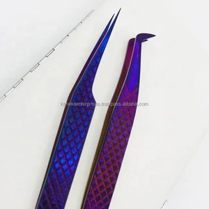 แหนบต่อขนตาแบบมืออาชีพ ป้องกันแม่เหล็ก ทำจากไทเทเนียมสแตนเลส ขนาด 12-14 ซม. รับทำโลโก้แบรนด์ส่วนตัว - Product Image 2