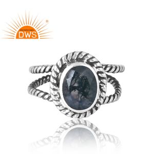 แหวนพลอยโมรามอสธรรมชาติทำจากเงินสเตอร์ลิง925อัญมณีเครื่องประดับออกแบบได้ตามต้องการของขวัญสำหรับผู้หญิงสำหรับผู้หญิง - Product Image 4