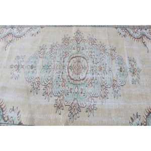 Alfombra Turca Grande de 5.2x8.9 pies, Alfombra Vintage Marrón Estilo Suroeste - Product Image 5