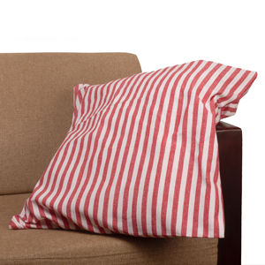 ชุดปลอกหมอนทรงสี่เหลี่ยมลายทางย้อมสีเส้นด้ายรีไซเคิลปลอกหมอนทรงสี่เหลี่ยมสไตล์อเมริกันและปลอกหมอนอิงส่วนบุคคลสำหรับบ้านโรงแรมโรงพยาบาล2ชิ้น - Product Image 1