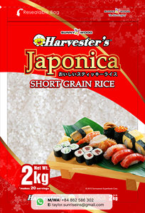 Arroz para Sushi, Arroz Japonés de Grano Corto, Arroz Vietnamita Seco Duro |   1kg-50kg |   Bolsas de PP/PE PA BOPP - Product Image 5