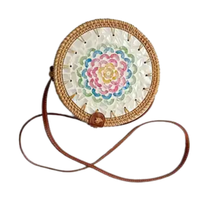 Sac en rotin tissé à la main, sac en rotin en gros, usine du Vietnam, prix bas, OEM ODM acceptés - Product Image 1