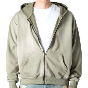 <b>Thick</b> <b>Fleece</b> 500Gsm Zipper Oversized Hoodies Custom Boxy Oversized Hoodies Unisex Cotton Heavyweight Hoodie - Product Image 6