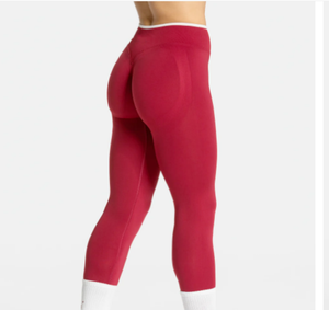 Nouveau pantalon d'entraînement de Yoga sans couture Ignite Patchwork couleur bloquant Leggings taille élastique leggings de yoga couleur solide - Product Image 3