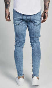 2025 hommes décontracté Denim jean meilleure vente 100% coton tissu en gros Style droit pour l'hiver - Product Image 3