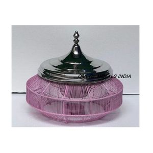 Calentador de alimentos de metal hecho a mano, plato de cazuela y olla caliente para Cocina Casera Servicio de alta calidad en acabado dorado y plateado - Product Image 5