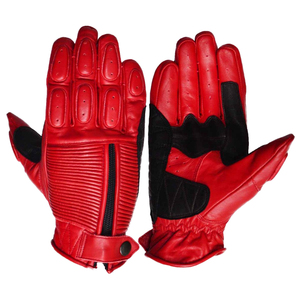 Guantes de Motociclista de Cuero para Café Racers, Ropa Deportiva de Invierno, Paneles Antideslizantes, Equipo de Motociclismo para Deportes al Aire Libre y Carreras en Carretera - Product Image 1
