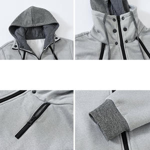 Sudadera con capucha y cremallera para hombre de estilo Streetwear, ajuste personalizado OEM con impresión de logotipo y servicios de etiqueta privada para la marca de ropa - Product Image 2