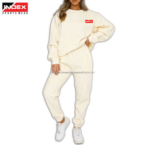 Ensemble de survêtement décontracté pour femmes en mélange de coton doux, idéal pour le quotidien et le sport, vente en gros - Product Image 5