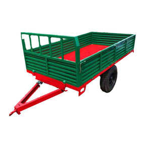 Remolque agrícola basculante hidráulico negro de fábrica, con eje de hierro para semirremolque, para transporte de abono, residuos y materiales a granel, origen Francia - Product Image 6