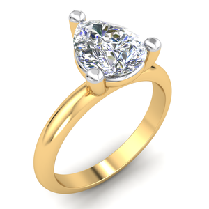 Bague design classique en or 18 carats pour femme avec 2.01Cts VS Clarity Lab Grown Diamond EF Color Jewelry - Product Image 1