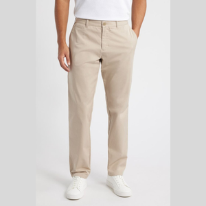 Pantalons chino décontractés pour hommes de qualité supérieure, taille haute, coupe droite, tissu en coton et élasthanne, fournisseur en gros BD - Product Image 1