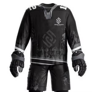 Meilleure vente au prix d'usine uniforme de hockey sur glace en vrac doux au toucher uniforme de hockey sur glace pour unisexe - Product Image 3
