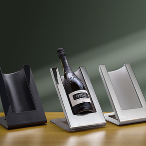 ArgentoÃ©Prezioso Design italiano Cooler vino per mantenere bottiglie di vino stile minimalista senza ghiaccio necessario finitura in metallo grigio per - Product Image 4