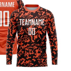 เสื้อฟุตบอลแขนยาวลายพราง พิมพ์ลายแบบระเหิด ระบายอากาศ แห้งเร็ว ชุดกีฬาสำหรับผู้ชาย - Product Image 2