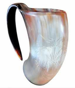 Best Quality Handmade Durable Eco-Friendly Horn <b>Mugs</b> for Beer Wine India Viking Style with Custom Engraving Logo <b>500ml</b>/450ml - Product Image 2
