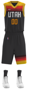 Maillot de basket-ball 100% polyester, uniformes de basket-ball professionnels personnalisés, polyester résistant, impression sérigraphique ou transfert thermique - Product Image 2