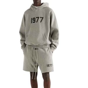 Conjunto de Sudadera con Capucha y Pantalones Deportivos Holgados de Alta Calidad, Personalizados, Bordados, para Hombre, Ropa Urbana - Product Image 1