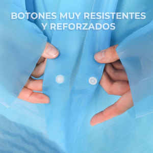 Imperméable jetable portable en PE pour homme et femme, idéal pour le voyage et la randonnée - Product Image 4