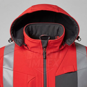 Veste de signalisation haute visibilité imperméable avec bandes réfléchissantes ANSI Classe 2 pour les travailleurs de la construction et des routes, fabriquée par un fabricant professionnel - Product Image 6