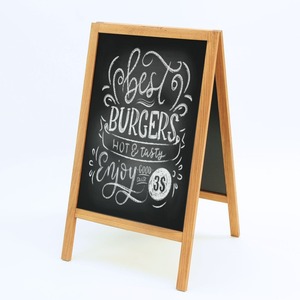 Pizarra negra de madera al por mayor para escribir y decorar, pizarra con marco de madera a bajo precio - Product Image 5