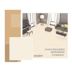 เครื่องตกแต่งคุณภาพสูงพอร์ซเลนนาโนขัดเงาขนาด600x600มม. กระเบื้องปูพื้นบ้านหินอ่อนดูละลายเกลือกระเบื้อง - Product Image 2