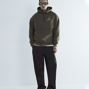 Sudadera Casual de Algodón de Corte Holgado OEM/ODM, Sudadera con Capucha y Bolsillo Tipo Canguro de Alta Calidad, Personalizable con Logotipo para Hombre, Venta al Por Mayor - Product Image 3