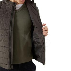 Chaqueta sin mangas de invierno informal elegante para hombre Cuello alto de alta calidad con cierre de cremallera Servicio OEM disponible - Product Image 6