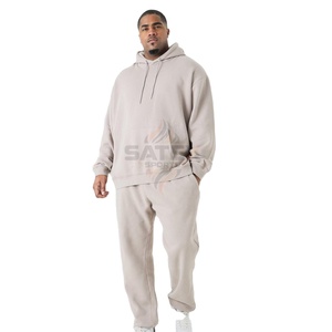 Survêtement décontracté personnalisé pour homme, coupe-vent en polaire avec capuche, léger, pour l'automne et l'hiver, vêtements de sport avec logo imprimé, grandes tailles, 100% coton - Product Image 1