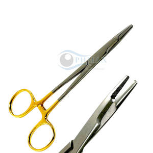 OLSEN Hegar Porte-aiguille pour suturer avec poignée antidérapante et ciseaux pointus Porte-aiguille professionnel OLSEN Hegar - Product Image 2