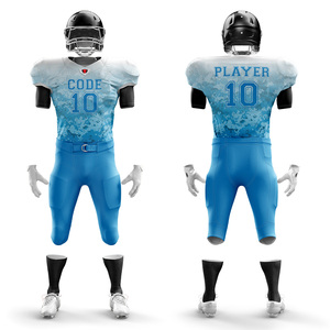 Personalizado de talla grande uniformes de fútbol americano transpirable Jersey manga corta sublimación bordado frente último diseño bajo precio - Product Image 1