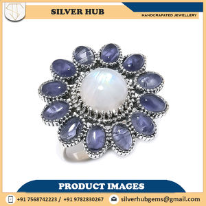 Aigue-marine, Labradorite, bague de bijoux en argent massif 925 à vendre au meilleur prix - Product Image 6