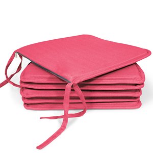 Cuscini per Sedia Decorativi con Motivo a Quadri 40x40x2cm, Texture Bambù - Set Cuscini Lombari e per Seduta, Tecnica di Cucitura Antiscivolo 100% - Product Image 5