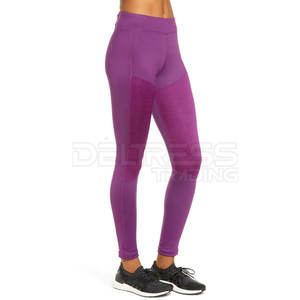 Women's 100% Cotton Leggings Custom Size Mid Waist Sports Wear for Running Printed Sublimated Logo - Product Image 4