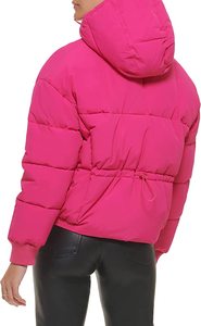 Chaqueta de invierno gruesa personalizada para hombre, abrigo de burbujas de poliéster, chaqueta acolchada para mujer con capucha, chaquetas acolchadas a la moda para mujer - Product Image 3