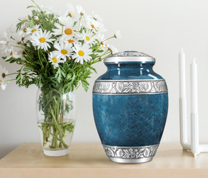 โกศใส่ศพโลหะโกศสำหรับมนุษย์ขี้เถ้าทองเหลืองแข็ง - Product Image 3