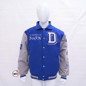 OEM Custom Logo Letterman Jacket Casual Baseball Varsity Bomber jacket Embroidery Chenille Men's <b>Vintage</b> Cotton Jacket - Product Image 1