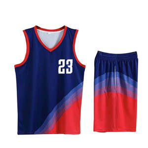 Compre trajes de calentamiento transpirables al por mayor, camiseta de baloncesto, conjunto de uniforme de 2 piezas, uniforme de baloncesto personalizado Reversible cosido para jóvenes - Product Image 3