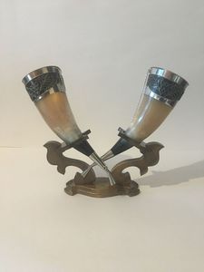 แก้วมักทำจากไวกิ้งฮอร์นขัดเงาของแท้ทำด้วยมือคุณภาพสูงของอินเดีย - Product Image 5