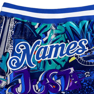 Pantalones cortos de baloncesto de malla de sublimación de poliéster duraderos y transpirables personalizables Características de talla grande para equipos deportivos y gimnasios - Product Image 3